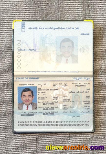 Kuwait passport photolook